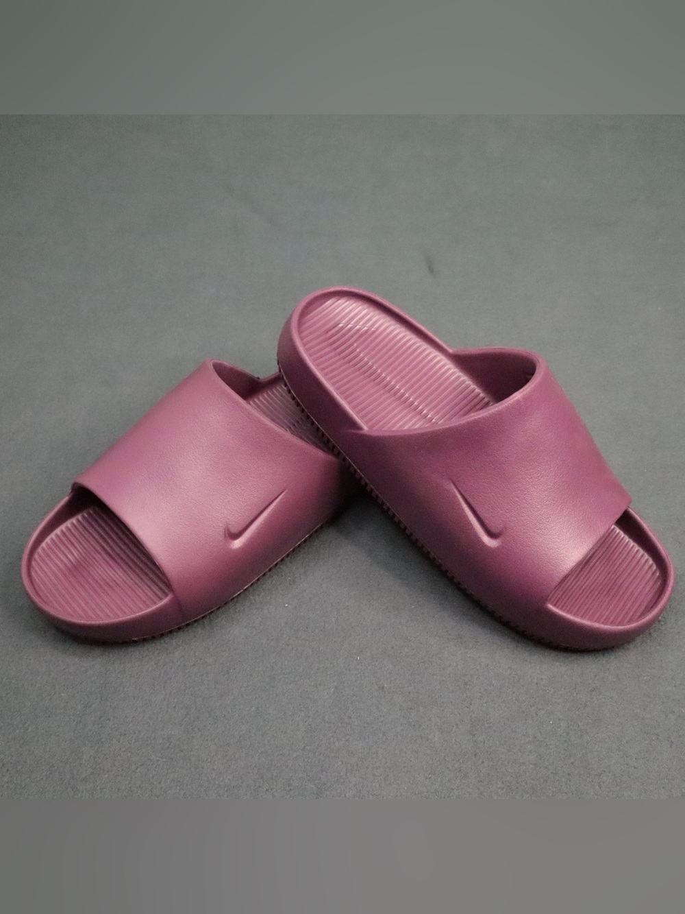 Nike Calm Slides M9 W10 Mauve Plum Purple Sandal Comfort Slip On M9/W10